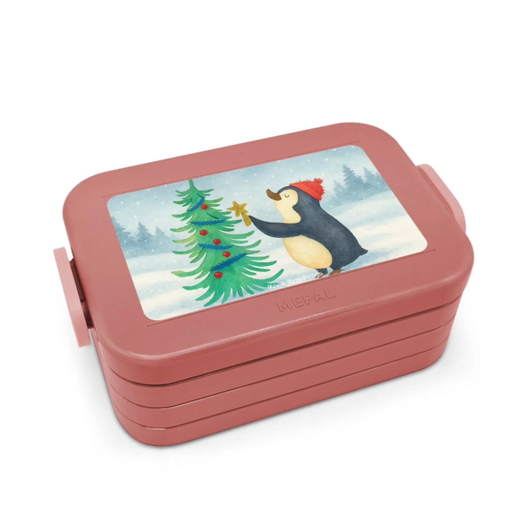 MEPAL Bentobox Pinguin Weihnachtsbaum Design Brotdose, Bentobox, Lunchbox, Winter, Weihnachten, Weihnachtsdeko, Nikolaus, Advent, Heiligabend, Wintermotiv, Pinguin