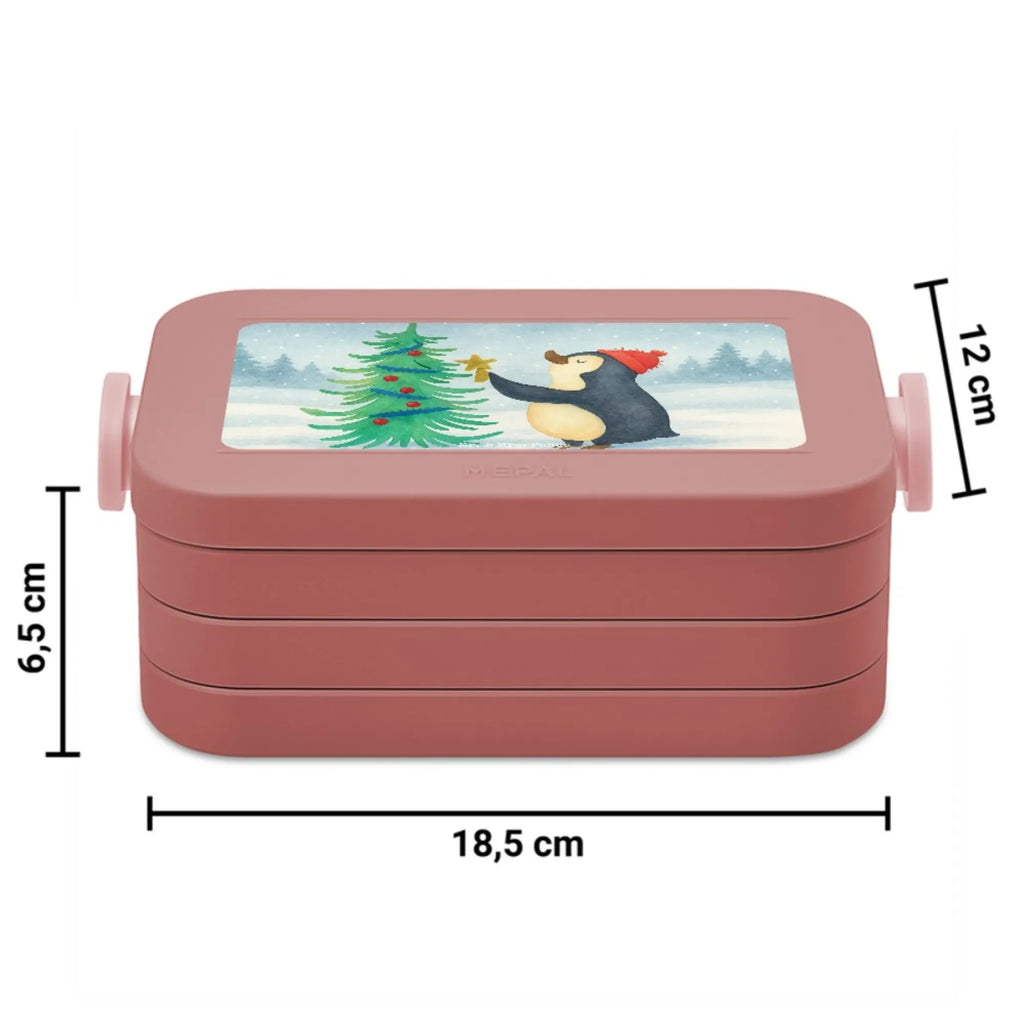 MEPAL Bentobox Pinguin Weihnachtsbaum Design Brotdose, Bentobox, Lunchbox, Winter, Weihnachten, Weihnachtsdeko, Nikolaus, Advent, Heiligabend, Wintermotiv, Pinguin