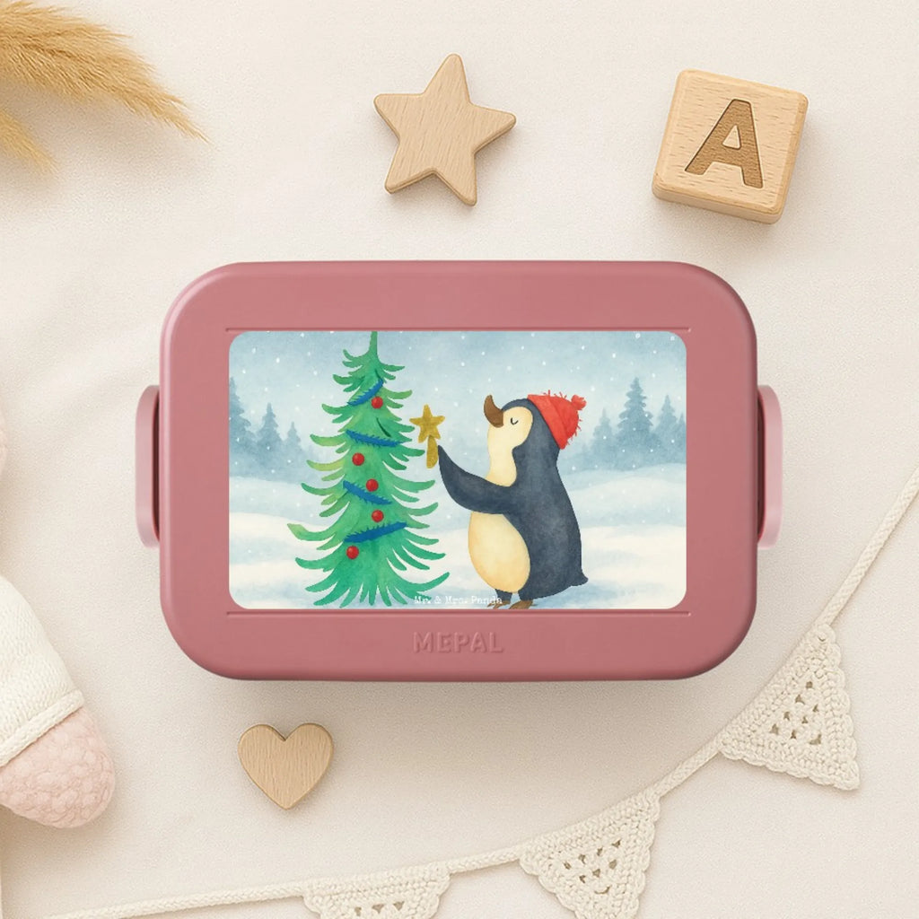 MEPAL Bentobox Pinguin Weihnachtsbaum Design Brotdose, Bentobox, Lunchbox, Winter, Weihnachten, Weihnachtsdeko, Nikolaus, Advent, Heiligabend, Wintermotiv, Pinguin
