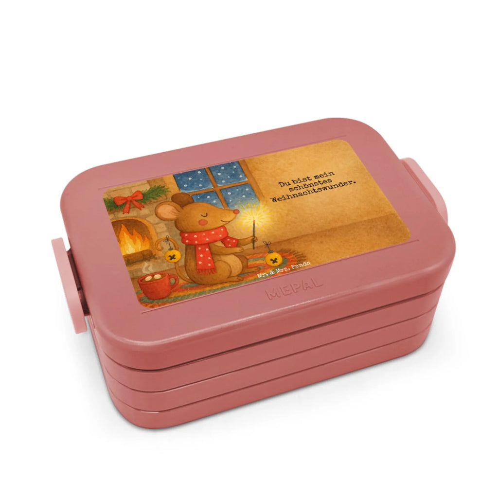 MEPAL Bentobox Maus Weihnachten Design Lunchbox, Brotdose, Bentobox, Winter, Weihnachten, Weihnachtsdeko, Nikolaus, Advent, Heiligabend, Wintermotiv, Weihnachtsmotiv, Mäuschen, Maus, Weihnachtswunder, Weihnachtsgruß, Frohe Weihnachten