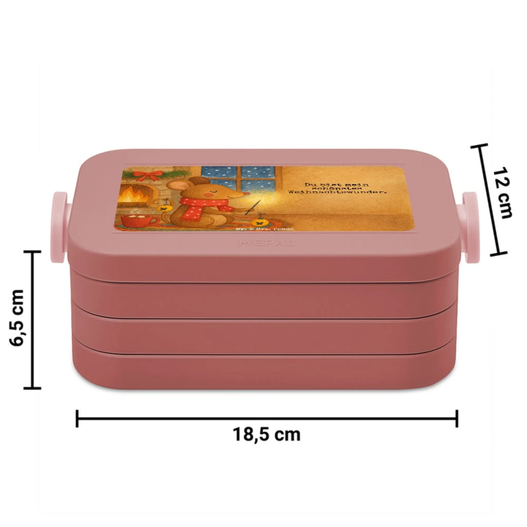 MEPAL Bentobox Maus Weihnachten Design Lunchbox, Brotdose, Bentobox, Winter, Weihnachten, Weihnachtsdeko, Nikolaus, Advent, Heiligabend, Wintermotiv, Weihnachtsmotiv, Mäuschen, Maus, Weihnachtswunder, Weihnachtsgruß, Frohe Weihnachten
