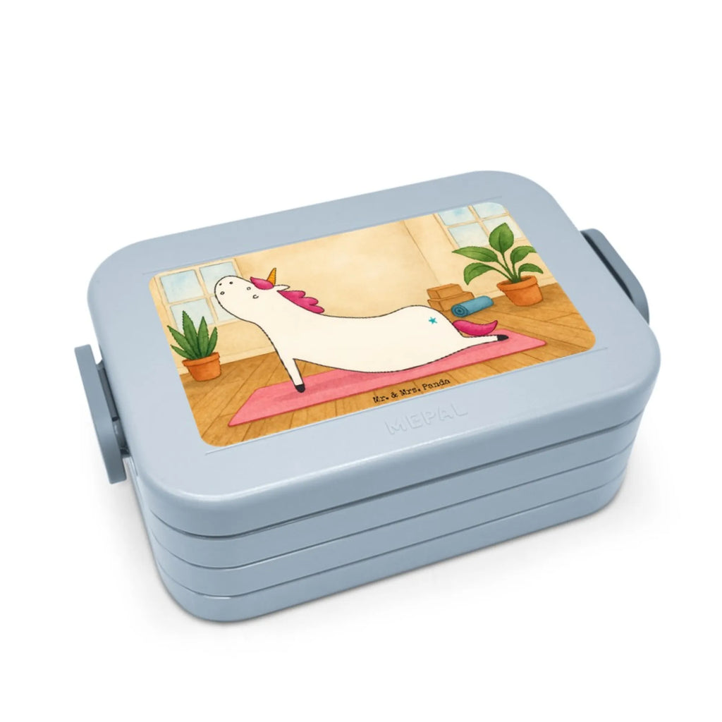 MEPAL Bentobox Einhorn Yoga Design Bentobox, Lunchbox, Brotdose, Einhorn, Einhörner, Einhorn Deko, Unicorn, witzig, Achtsamkeit, Sport, Joga, Namaste, süß, Yoga, lustig, Entspannung, Yogamatte