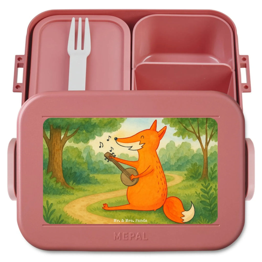 MEPAL Bentobox Fuchs Gitarre Design Brotdose, Lunchbox, Bentobox, Fuchs, Sänger, Musikerin, Geschenk Musiker, Sängerin, Musik Spruch, Gitarre, Füchse