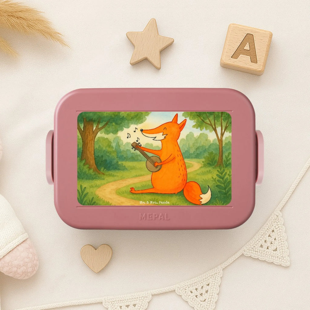 MEPAL Bentobox Fuchs Gitarre Design Brotdose, Lunchbox, Bentobox, Fuchs, Sänger, Musikerin, Geschenk Musiker, Sängerin, Musik Spruch, Gitarre, Füchse