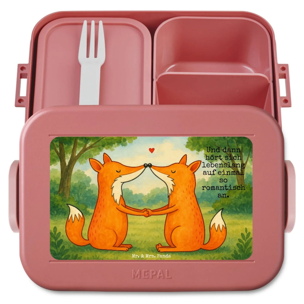 MEPAL Bentobox Füchse Liebe Design Brotdose, Bentobox, Lunchbox, Fuchs, Freundin, Liebesbeweis, Paar, Liebespaar, Fox, Ehemann, Füchse, Verlobte, Partner, Freund, Ehefrau, Liebe, Ehe