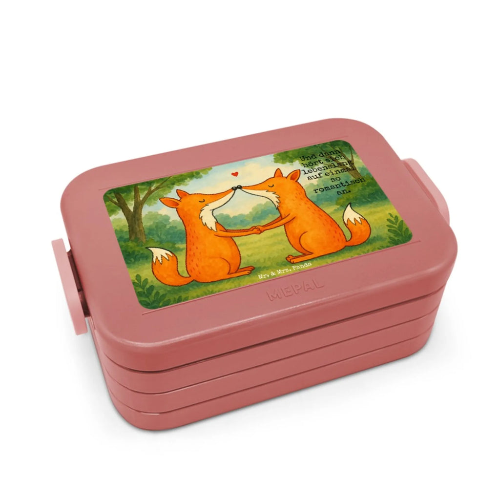 MEPAL Bentobox Füchse Liebe Design Brotdose, Bentobox, Lunchbox, Fuchs, Freundin, Liebesbeweis, Paar, Liebespaar, Fox, Ehemann, Füchse, Verlobte, Partner, Freund, Ehefrau, Liebe, Ehe