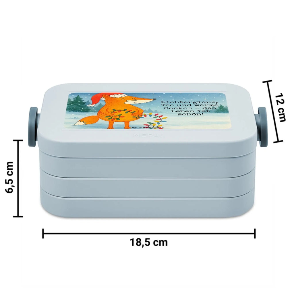 MEPAL Bentobox Fuchs Weihnachten Design Bentobox, Brotdose, Lunchbox, Winter, Weihnachten, Weihnachtsdeko, Nikolaus, Advent, Heiligabend, Wintermotiv, Weihnachtsmann, Fuchs, Weihnachtszeit, Geschenk Weihnachten, Füchse, Spruch schön