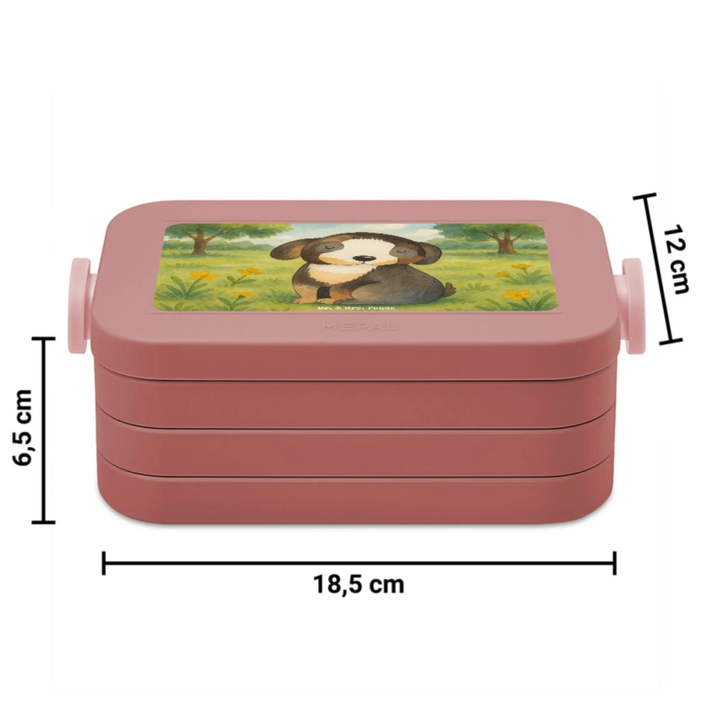 MEPAL Bentobox Hund Entspannen Design Bentobox, Lunchbox, Brotdose, Hund, Hundemotiv, Haustier, Hunderasse, Tierliebhaber, Hundebesitzer, Sprüche, Hundeliebe, schwarzer Hund, Liebe, Hundeglück