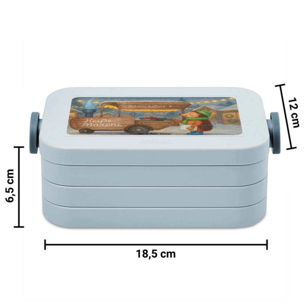 MEPAL Bentobox Igel Maronen Design Lunchbox, Brotdose, Bentobox, Winter, Weihnachten, Weihnachtsdeko, Nikolaus, Advent, Heiligabend, Wintermotiv, Kastanien, Duft, Maronen, Weihnachtsmarkt