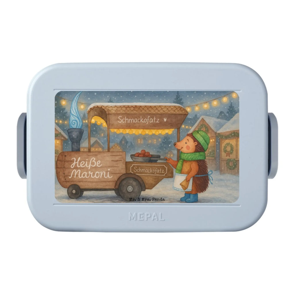 MEPAL Bentobox Igel Maronen Design Lunchbox, Brotdose, Bentobox, Winter, Weihnachten, Weihnachtsdeko, Nikolaus, Advent, Heiligabend, Wintermotiv, Kastanien, Duft, Maronen, Weihnachtsmarkt