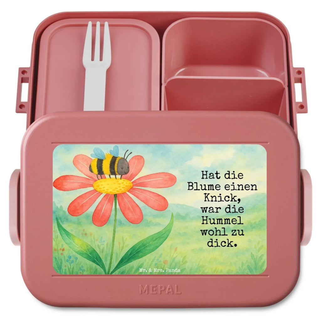 MEPAL Bentobox Hummel Blume Design Bentobox, Brotdose, Lunchbox, Tiermotive, Gute Laune, lustige Sprüche, Tiere, Wespe, Hummeln, Flauschig, Blume, Hummel, Biene, Natur, Feld