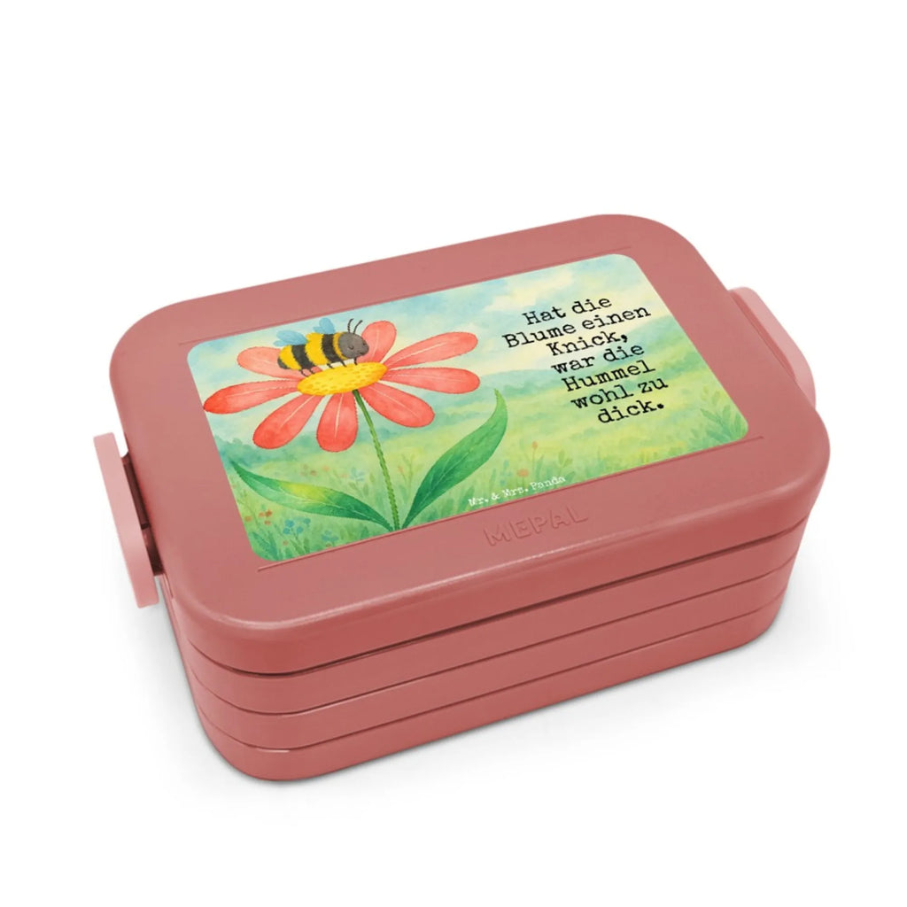 MEPAL Bentobox Hummel Blume Design Bentobox, Brotdose, Lunchbox, Tiermotive, Gute Laune, lustige Sprüche, Tiere, Wespe, Hummeln, Flauschig, Blume, Hummel, Biene, Natur, Feld