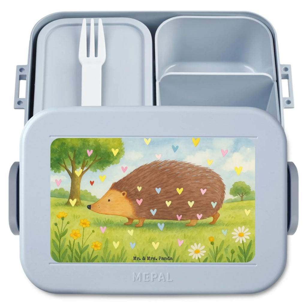 MEPAL Bentobox Igel Herzen Design Brotdose, Lunchbox, Bentobox, Tiermotive, Gute Laune, lustige Sprüche, Tiere, Leben, Herz, Kuss, Herzen, Vertrauen, Igel, Liebe