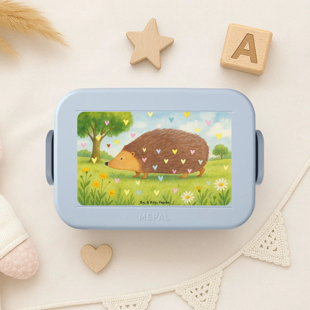 MEPAL Bentobox Igel Herzen Design Brotdose, Lunchbox, Bentobox, Tiermotive, Gute Laune, lustige Sprüche, Tiere, Leben, Herz, Kuss, Herzen, Vertrauen, Igel, Liebe