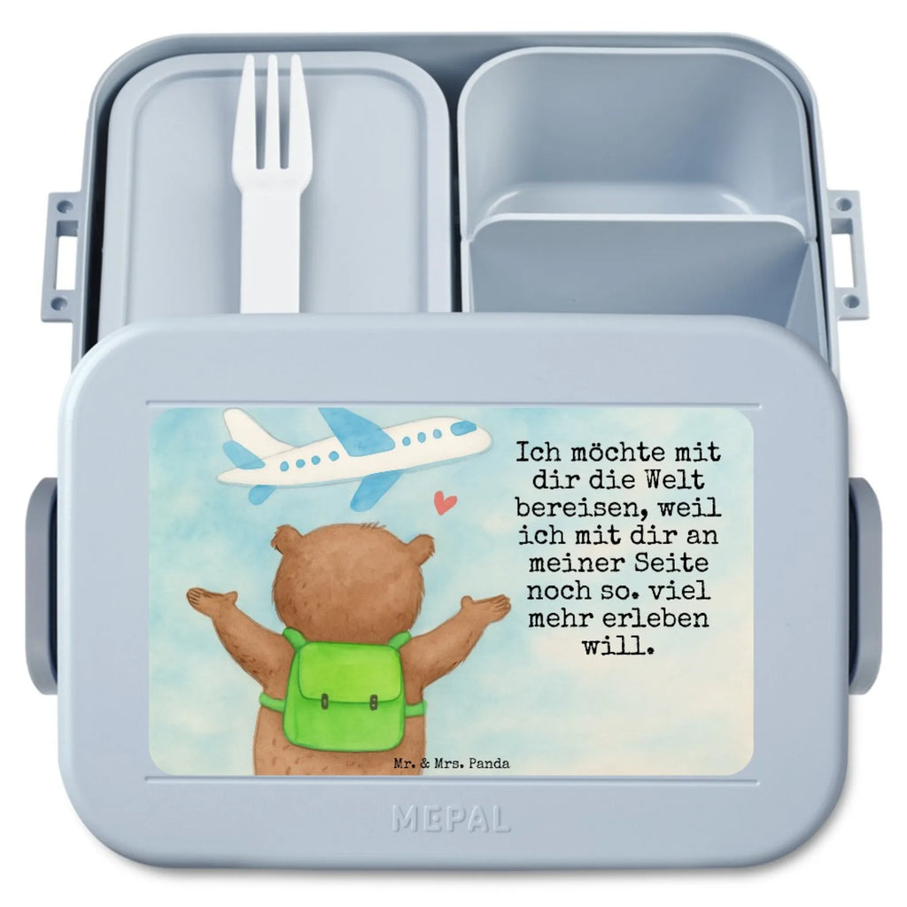 MEPAL Bentobox Bär Flugzeug Design Brotdose, Lunchbox, Bentobox, Liebe, Partner, Freund, Freundin, Ehemann, Ehefrau, Heiraten, Verlobung, Heiratsantrag, Liebesgeschenk, Jahrestag, Hocheitstag, Geschenk für Partner, für Ehemann, Liebesbeweis, Geschenk für Freundin, für Männer, Geschenk für Frauen, Hochzeitstag, Mitbringsel, Valentinstag