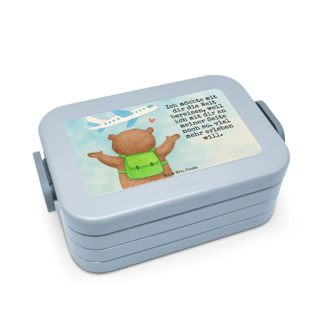 MEPAL Bentobox Bär Flugzeug Design Brotdose, Lunchbox, Bentobox, Liebe, Partner, Freund, Freundin, Ehemann, Ehefrau, Heiraten, Verlobung, Heiratsantrag, Liebesgeschenk, Jahrestag, Hocheitstag, Geschenk für Partner, für Ehemann, Liebesbeweis, Geschenk für Freundin, für Männer, Geschenk für Frauen, Hochzeitstag, Mitbringsel, Valentinstag