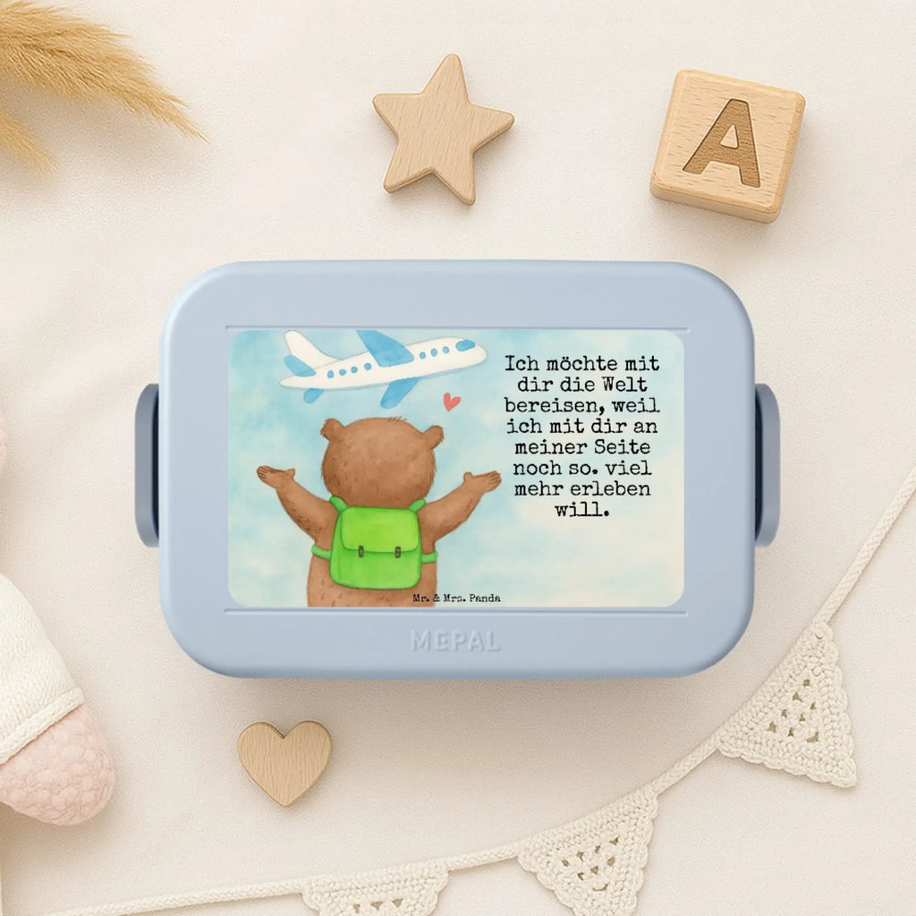 MEPAL Bentobox Bär Flugzeug Design Brotdose, Lunchbox, Bentobox, Liebe, Partner, Freund, Freundin, Ehemann, Ehefrau, Heiraten, Verlobung, Heiratsantrag, Liebesgeschenk, Jahrestag, Hocheitstag, Geschenk für Partner, für Ehemann, Liebesbeweis, Geschenk für Freundin, für Männer, Geschenk für Frauen, Hochzeitstag, Mitbringsel, Valentinstag