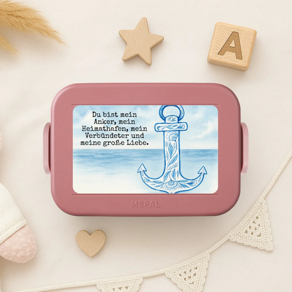 MEPAL Bentobox Anker Blau Design Brotdose, Lunchbox, Bentobox, Tiermotive, Gute Laune, lustige Sprüche, Tiere