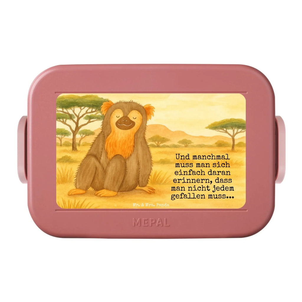 MEPAL Bentobox Affe Design Lunchbox, Bentobox, Brotdose, Afrika, Wildtiere, Äffchen, Selbstliebe, Selfcare, Liebe, Motivation, Selbstbewusstsein, Respekt, Affen, Affe, Selbstachtung
