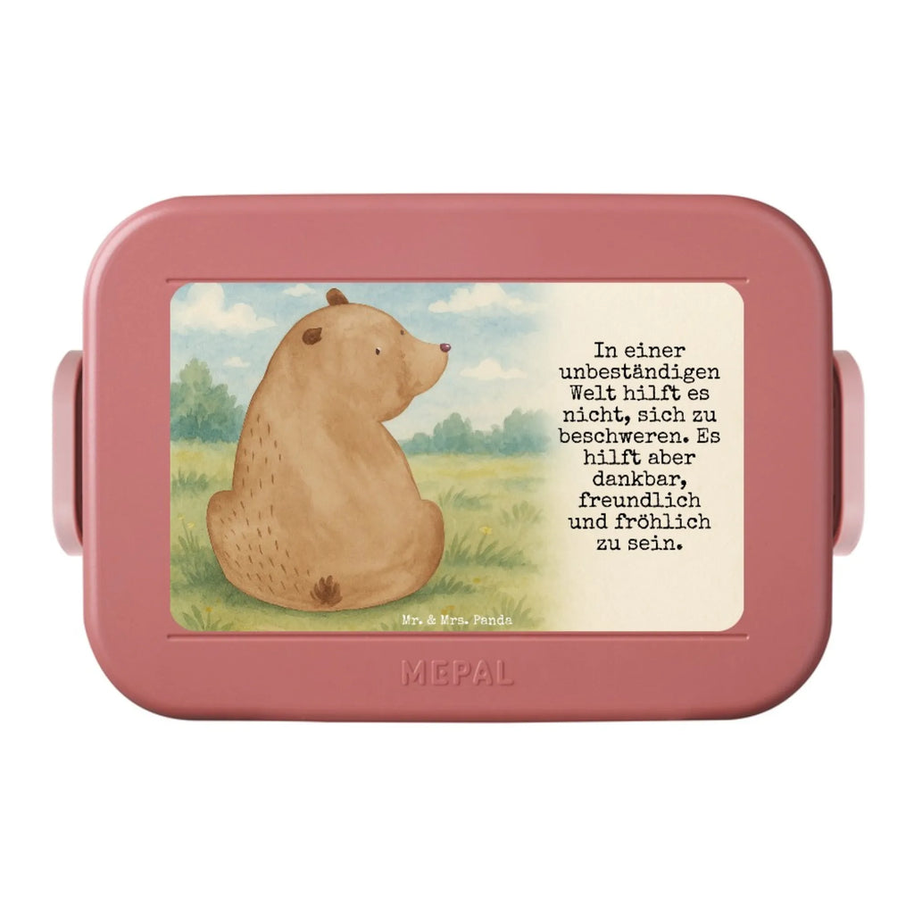 MEPAL Bentobox Bär Schulterblick Design Lunchbox, Brotdose, Bentobox, Bär, Teddy, Teddybär, Bärenliebe, Motivation, Bären, Weltansicht, Weisheit, Selbstachtung