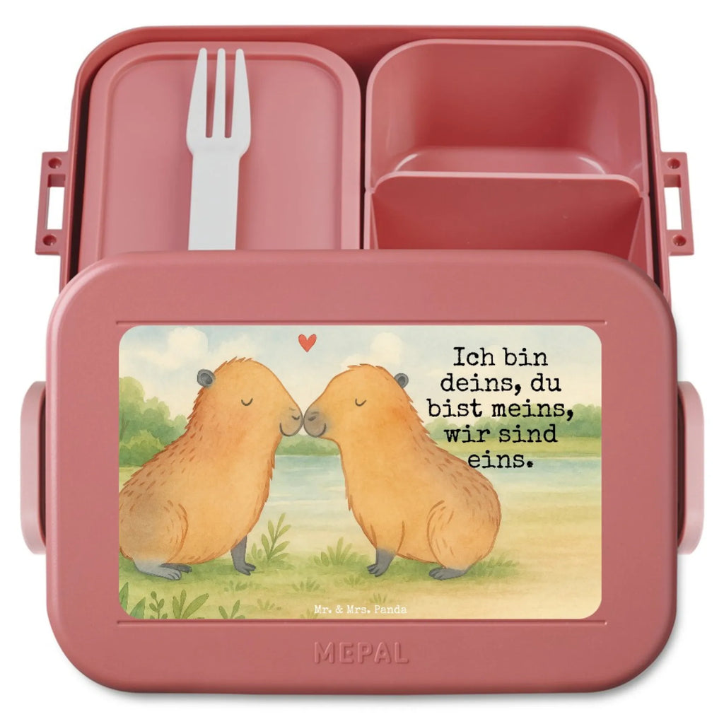 MEPAL Bentobox Capybara Liebe Design Lunchbox, Bentobox, Brotdose, Tiermotive, Gute Laune, lustige Sprüche, Tiere, Ich bin deins, Paar, Partnertiere, Liebe, Kuschel Capybaras, Verschmolzen, Liebesbeweis, Tierliebe, Herzlich, Capybara, Du bist meins, Handgezeichnet, Valentinstag, Jahrestag, Ehejubiläum, Geschenkidee, Romantisches Geschenk, Beziehung, verliebt, Liebesspruch