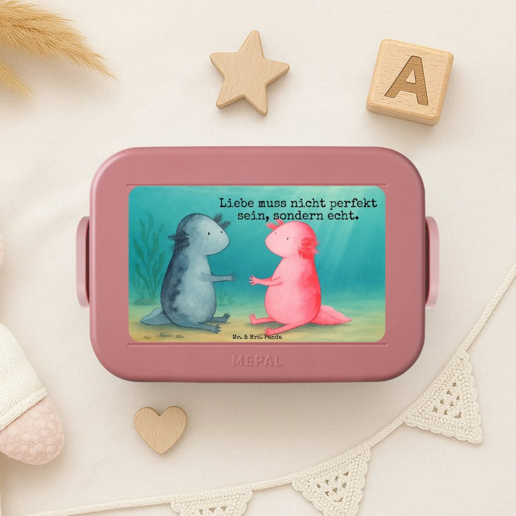 MEPAL Bentobox Axolotl Liebe Design Bentobox, Lunchbox, Brotdose, Axolotl, Molch, Lurch, Valentinstag, Schwanzlurch, Liebe, Ehemann, Lurche, große Liebe, Jahrestag, Freund, Axolot, Liebesbeweis, Verlobter