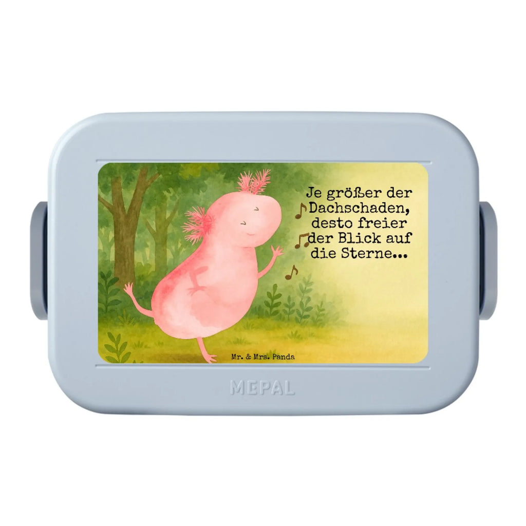 MEPAL Bentobox Axolotl Tanzen Design Brotdose, Bentobox, Lunchbox, Axolotl, Molch, Lurche, Sterne, Axolot, Schwanzlurch, beste Freundin, verrückt, Freundin, Dachschaden, Lurch