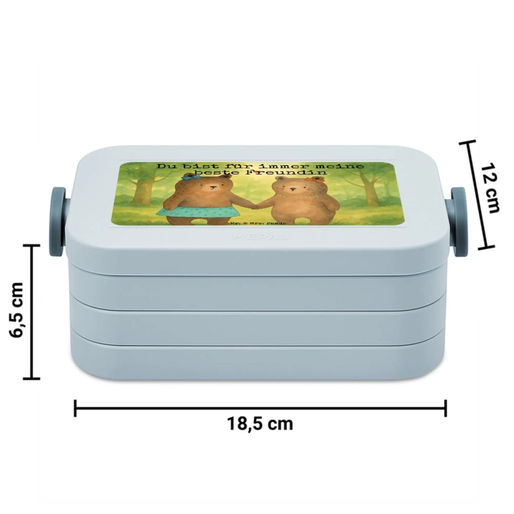MEPAL Bentobox Bär Freundin Design Lunchbox, Bentobox, Brotdose, Bär, Teddy, Teddybär, Bär Freundin Beste Freund Liebe Liebesbeweis Verliebt Kumpel Kumpeliene