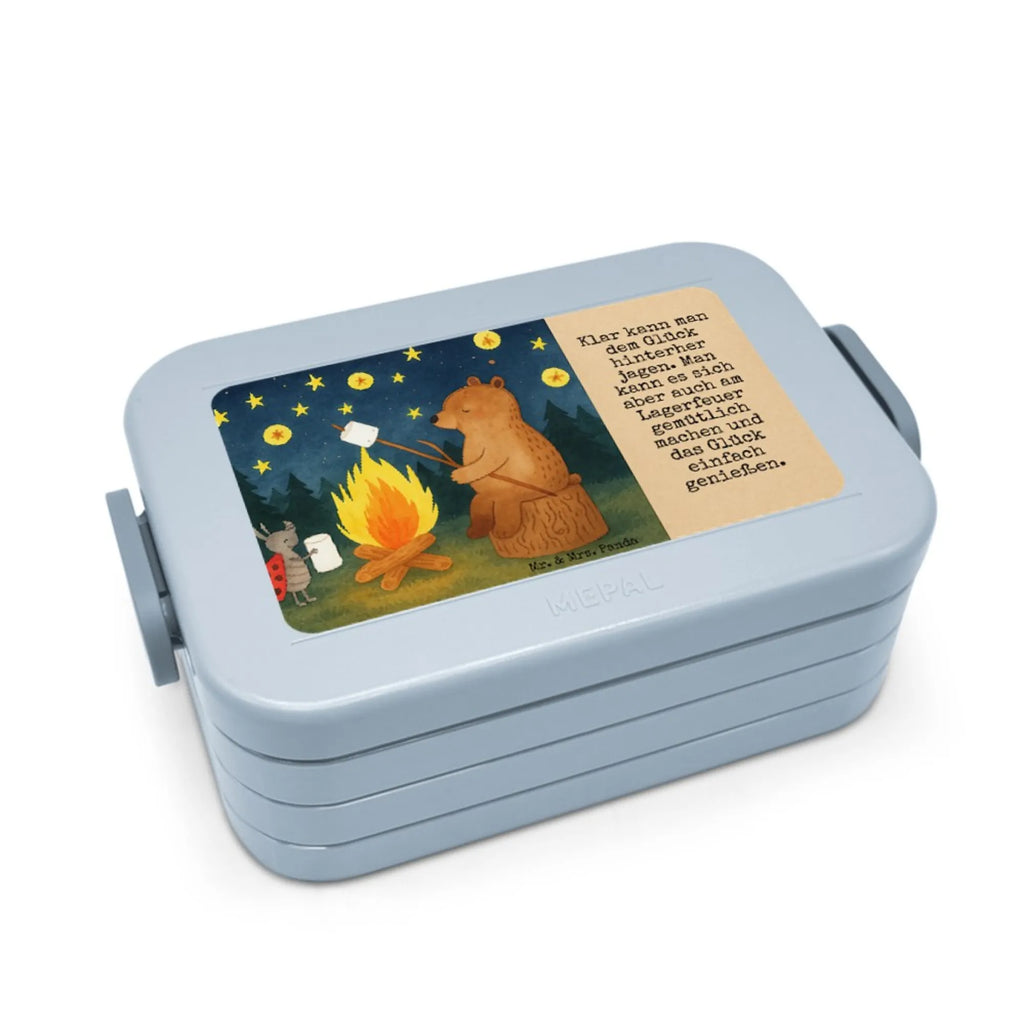 MEPAL Bentobox Bär & Marienkäfer Lagerfeuer Design Bentobox, Brotdose, Lunchbox, Bär, Teddy, Teddybär, Lagerfeuer