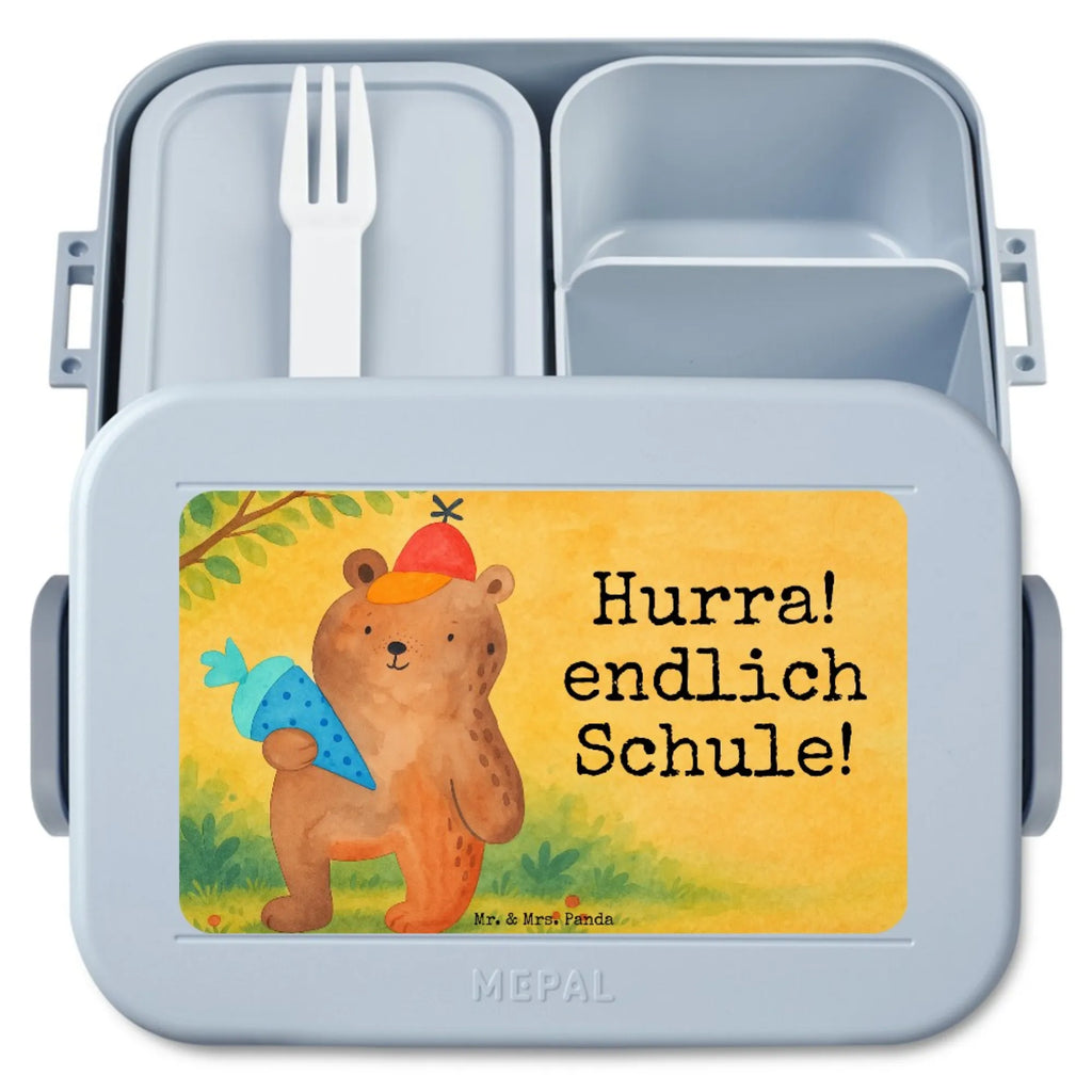 MEPAL Bentobox Bär Schultüte Design Bentobox, Lunchbox, Brotdose, Bär, Teddy, Teddybär, Erster Schultag Geschenk, Einschulung Geschenk, Bär Motiv, Schulanfang, Schultüte, Schule Geschenk, Grundschule, Schulbeginn