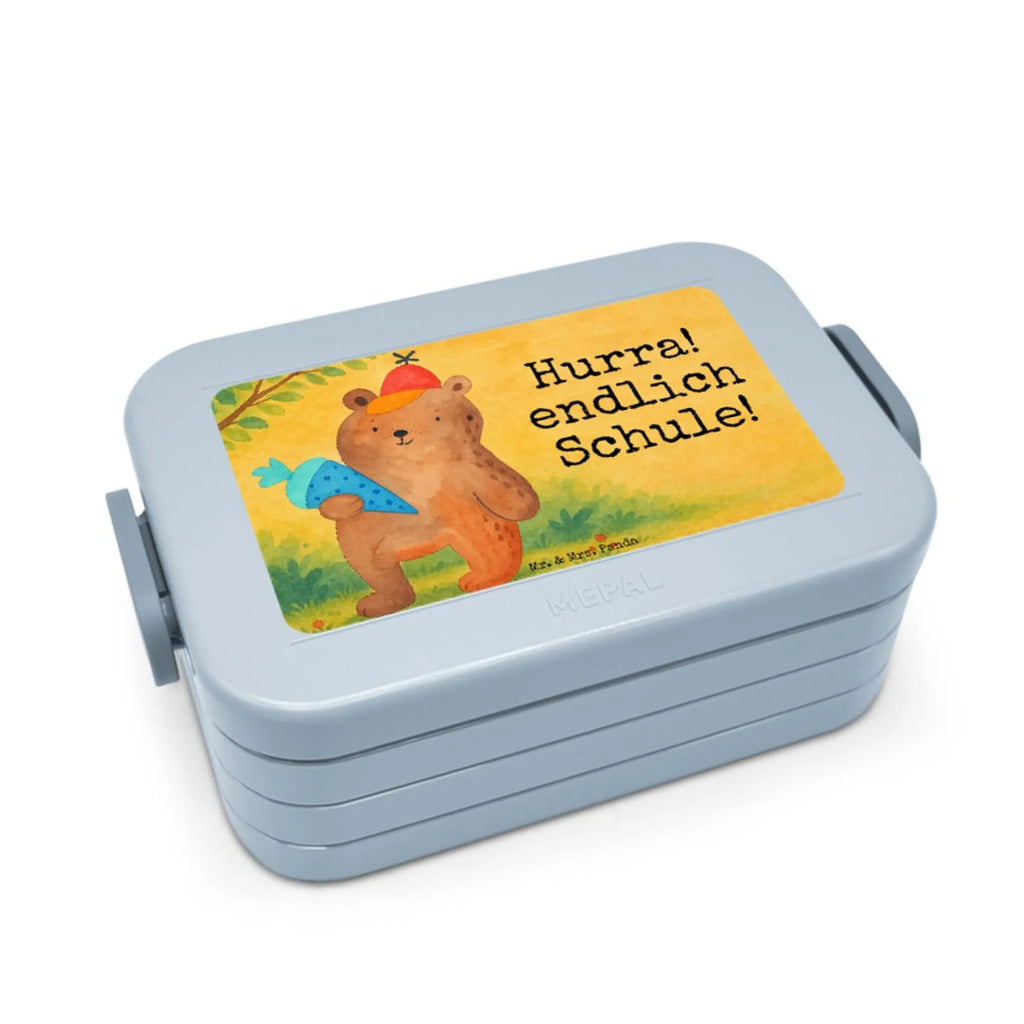 MEPAL Bentobox Bär Schultüte Design Bentobox, Lunchbox, Brotdose, Bär, Teddy, Teddybär, Erster Schultag Geschenk, Einschulung Geschenk, Bär Motiv, Schulanfang, Schultüte, Schule Geschenk, Grundschule, Schulbeginn