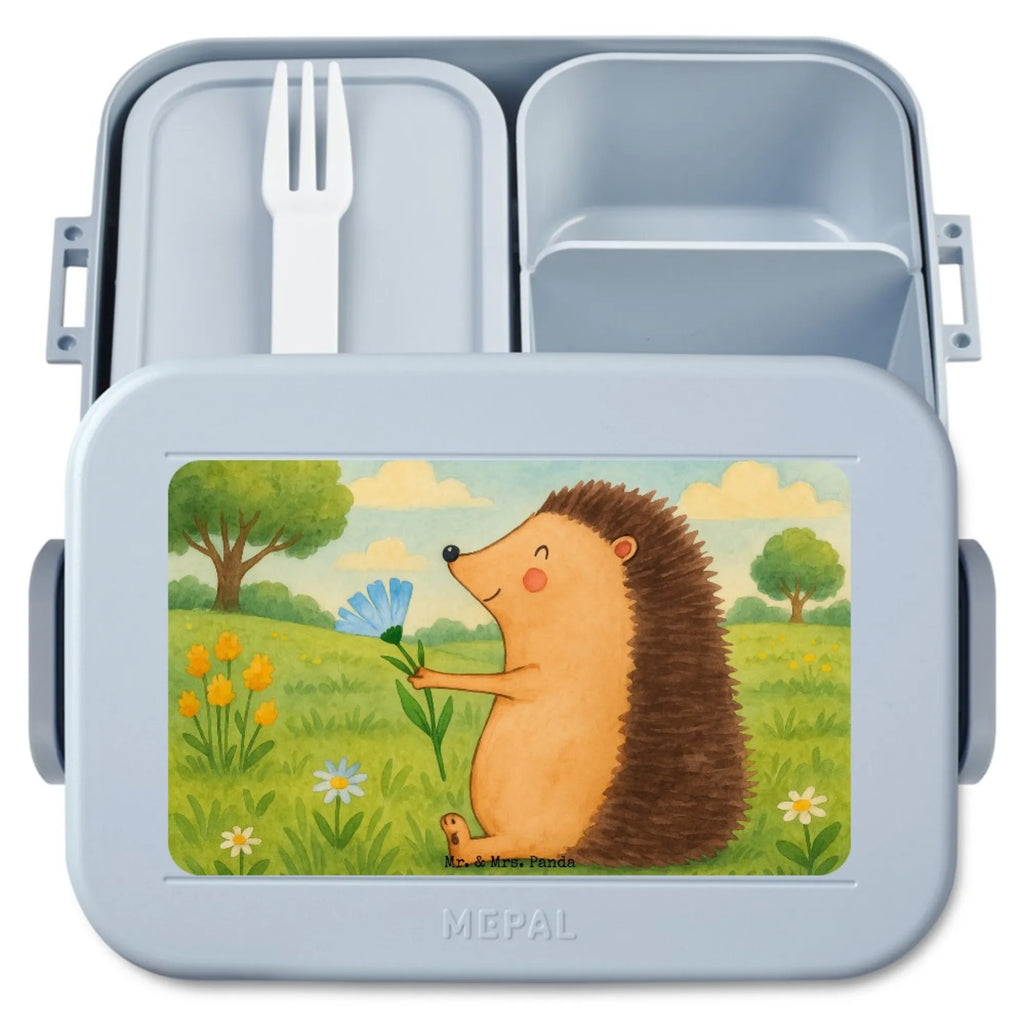 MEPAL Bentobox Igel Blumen Design Brotdose, Lunchbox, Bentobox, Tiermotive, Gute Laune, lustige Sprüche, Tiere, Gute Besserung, Genesungswünsche, Besuch, Krankheit, krank, Krankenhaus, Igel