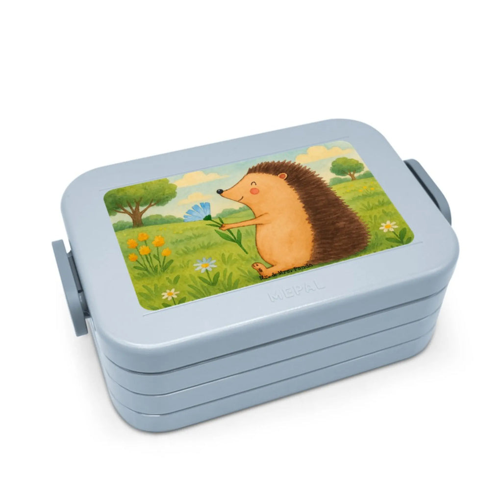 MEPAL Bentobox Igel Blumen Design Brotdose, Lunchbox, Bentobox, Tiermotive, Gute Laune, lustige Sprüche, Tiere, Gute Besserung, Genesungswünsche, Besuch, Krankheit, krank, Krankenhaus, Igel