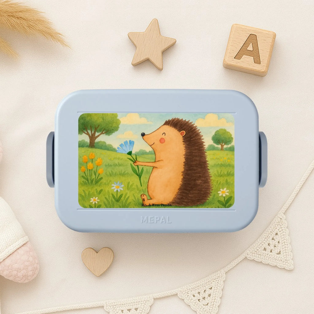MEPAL Bentobox Igel Blumen Design Brotdose, Lunchbox, Bentobox, Tiermotive, Gute Laune, lustige Sprüche, Tiere, Gute Besserung, Genesungswünsche, Besuch, Krankheit, krank, Krankenhaus, Igel