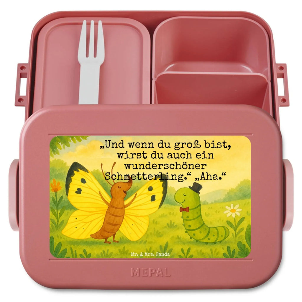 MEPAL Bentobox Raupe Schmetterling Design Lunchbox, Brotdose, Bentobox, Tiermotive, Gute Laune, lustige Sprüche, Tiere, Kokon, Hütchen, Schönheit, Erwachsen werden, Schmetterling, Raupe, Aufwachsen, Hut, Entwicklung, Zitronenfalter