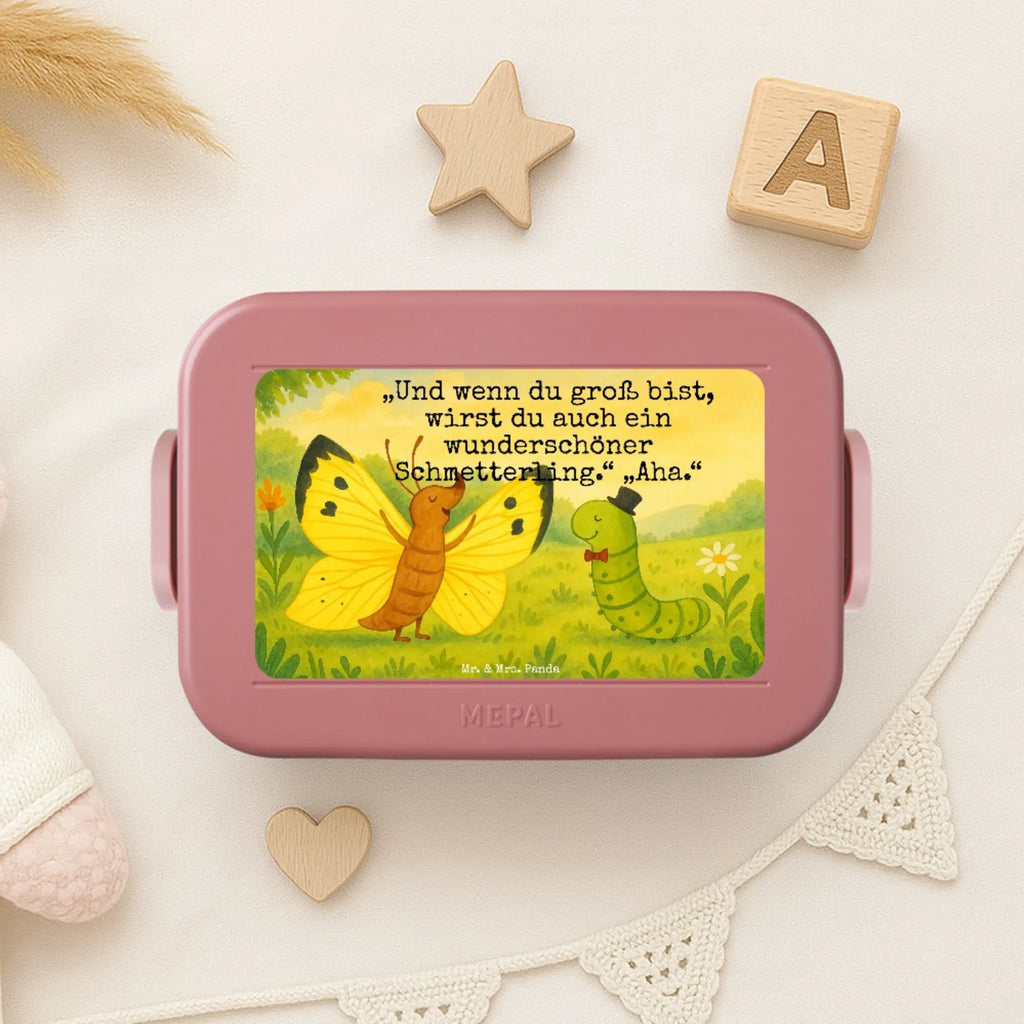 MEPAL Bentobox Raupe Schmetterling Design Lunchbox, Brotdose, Bentobox, Tiermotive, Gute Laune, lustige Sprüche, Tiere, Kokon, Hütchen, Schönheit, Erwachsen werden, Schmetterling, Raupe, Aufwachsen, Hut, Entwicklung, Zitronenfalter