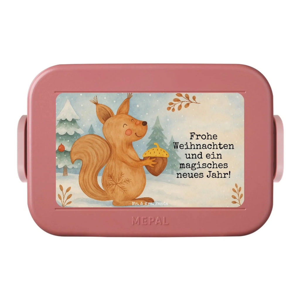 MEPAL Bentobox Eichhörnchen Weihnachten Design Bentobox, Brotdose, Lunchbox, Winter, Weihnachten, Weihnachtsdeko, Nikolaus, Advent, Heiligabend, Wintermotiv, Weihnachtsgruß, Vogel, Guten Rutsch, Frohes neues Jahr, Weihnachtsmotiv, Frohe Weihnachten, Neujahr