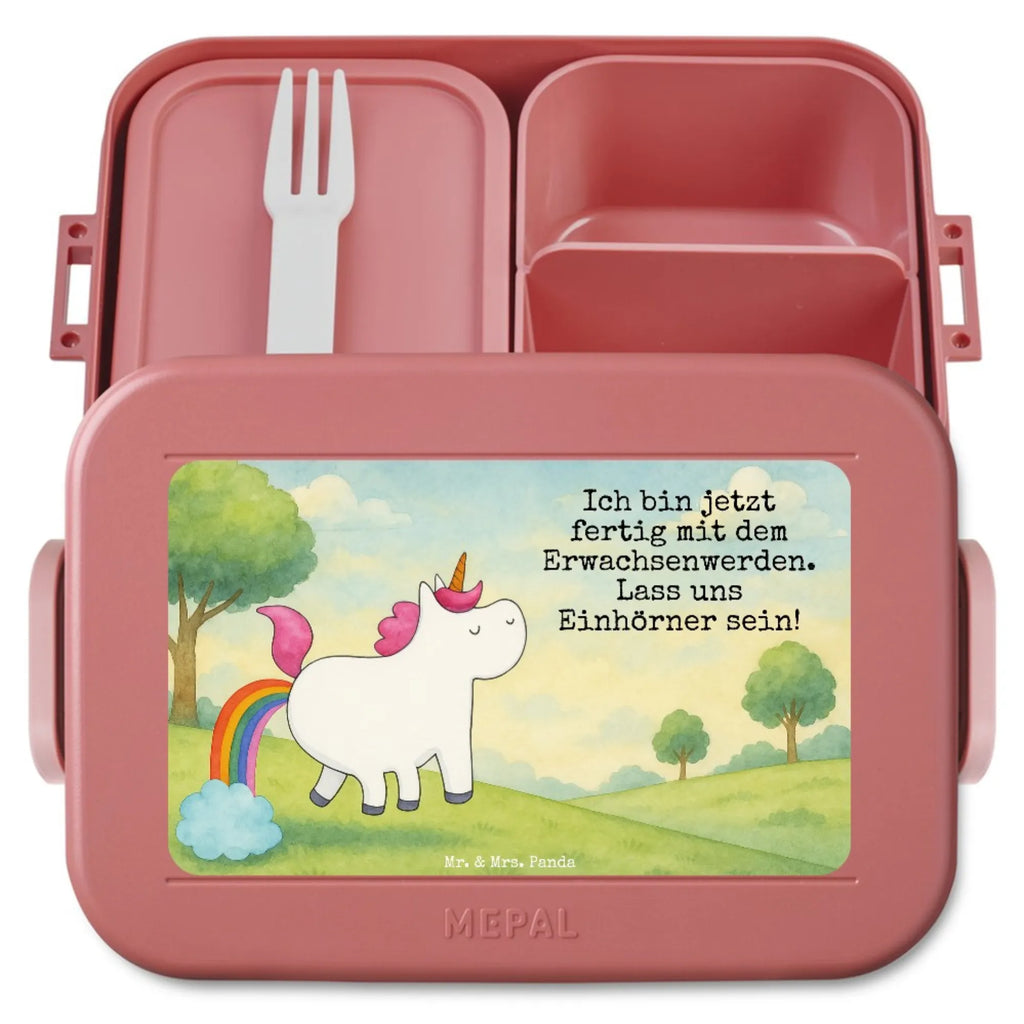 MEPAL Bentobox Einhorn Pupsen Design Lunchbox, Brotdose, Bentobox, Einhorn, Einhörner, Einhorn Deko, Unicorn, lustig, Freundin, Einhornpower, Glitzer, Erwachsenwerden, Regenbogen, Spaß, Pups