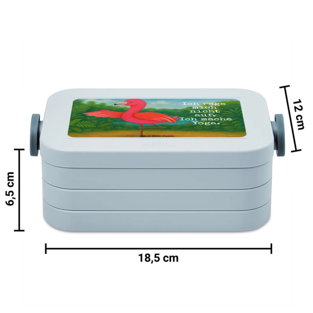 MEPAL Bentobox Flamingo Yoga Design Lunchbox, Bentobox, Brotdose, Flamingo, Achtsamkeit, Yoga-Übung, Vogel, Namaste, Tiefenentspannung, Entspannung, Aufregen, Yoga, Ärger