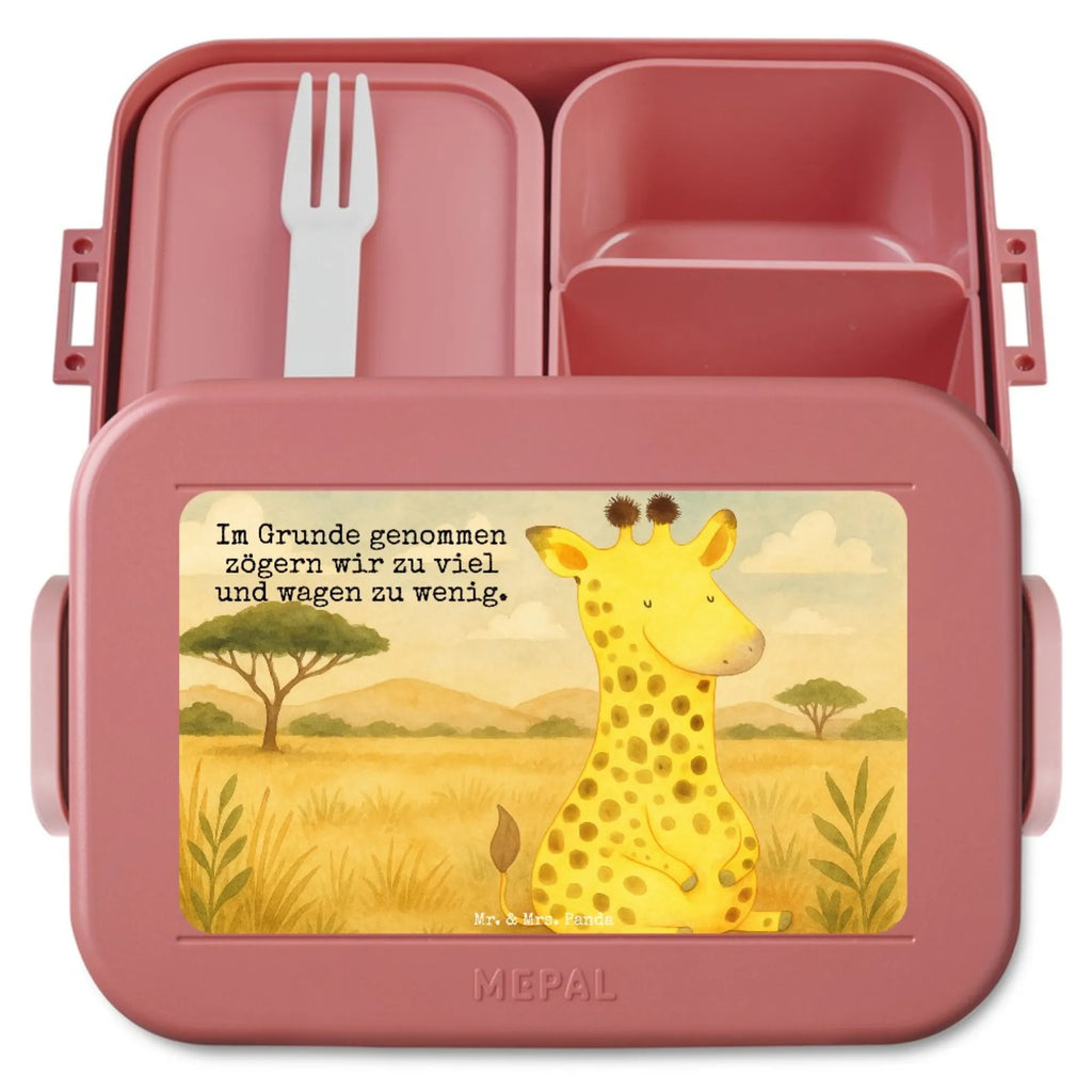 MEPAL Bentobox Giraffe Zufrieden Design Lunchbox, Bentobox, Brotdose, Afrika, Wildtiere, Zufrieden, Abenteuer, Giraffe, Glück