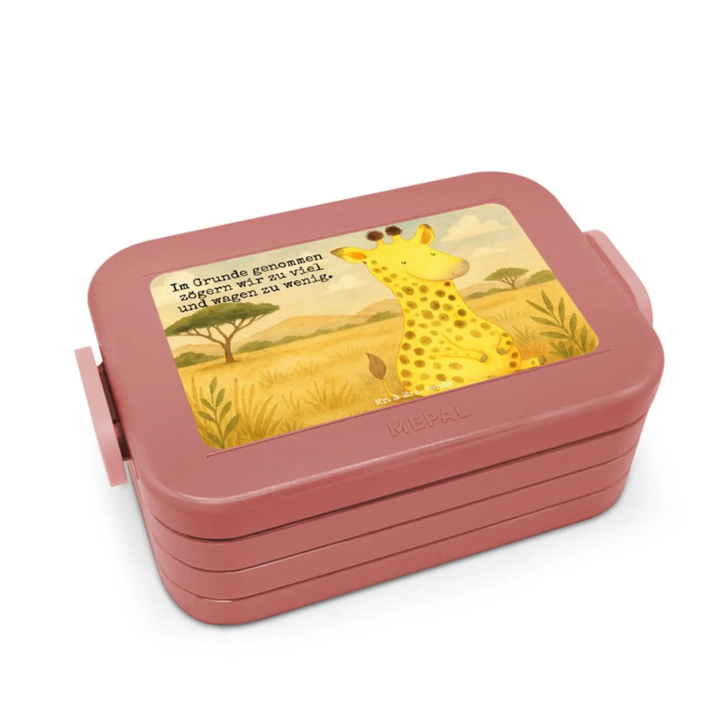 MEPAL Bentobox Giraffe Zufrieden Design Lunchbox, Bentobox, Brotdose, Afrika, Wildtiere, Zufrieden, Abenteuer, Giraffe, Glück