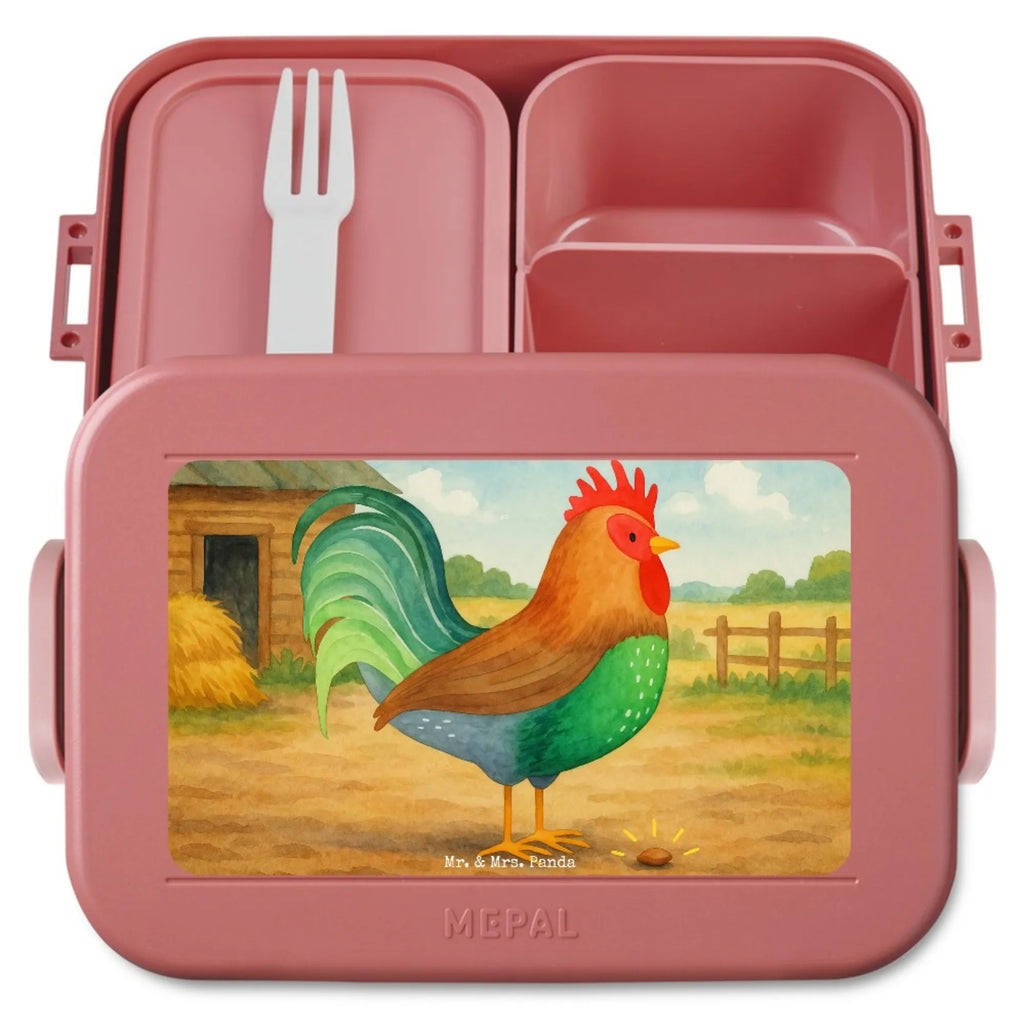 MEPAL Bentobox Hahn Korn Design Bentobox, Lunchbox, Brotdose, Bauernhof, Hoftiere, Landwirt, Landwirtin, Korn, Henne, Hahn, Eier, Natur