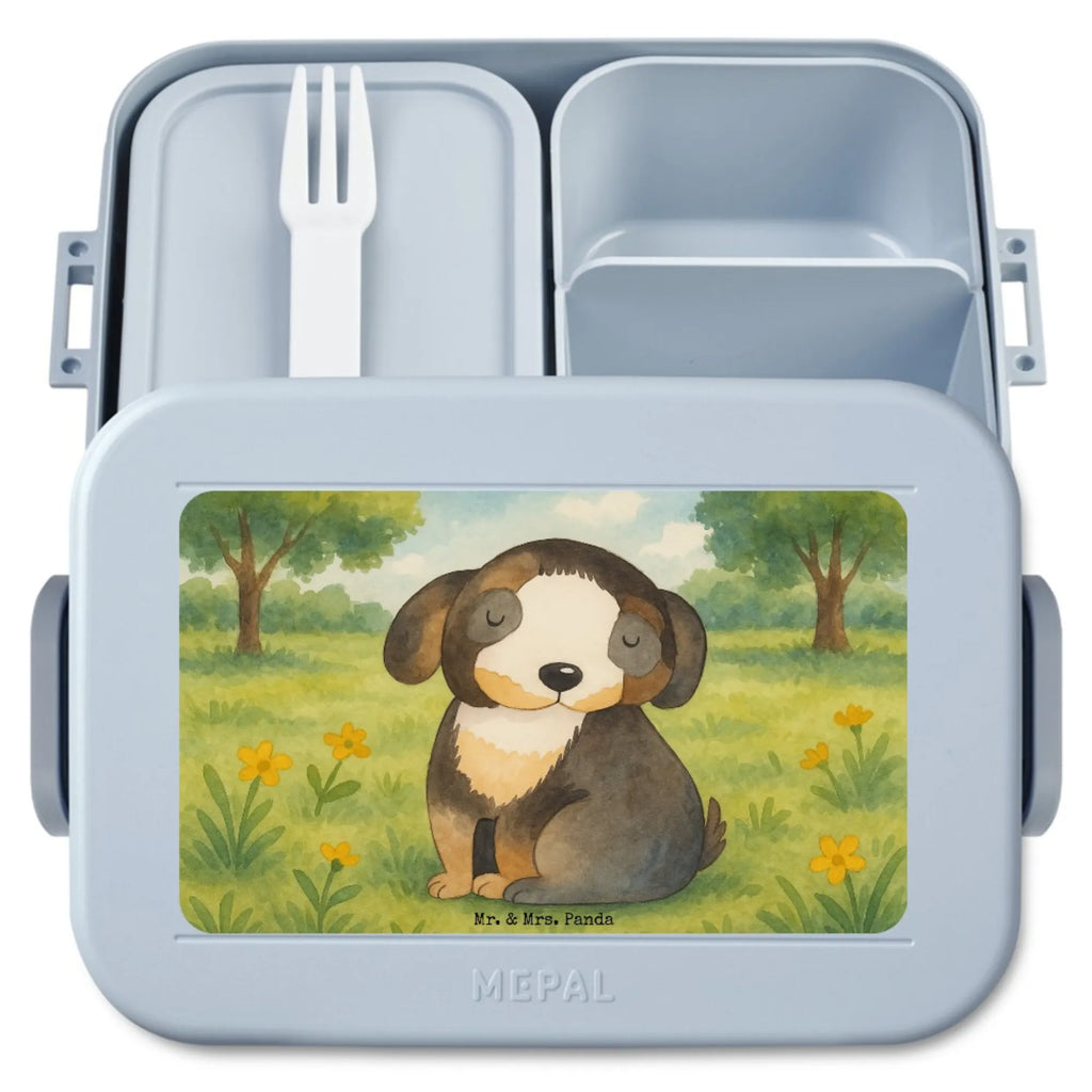 MEPAL Bentobox Hund Entspannen Design Bentobox, Lunchbox, Brotdose, Hund, Hundemotiv, Haustier, Hunderasse, Tierliebhaber, Hundebesitzer, Sprüche, Hundeliebe, schwarzer Hund, Liebe, Hundeglück