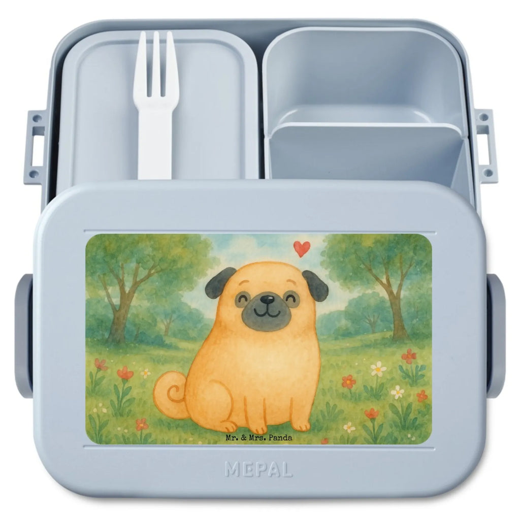 MEPAL Bentobox Mops Design Bentobox, Lunchbox, Brotdose, Hund, Hundemotiv, Haustier, Hunderasse, Tierliebhaber, Hundebesitzer, Sprüche, Mops, Liebe, Hundeliebe