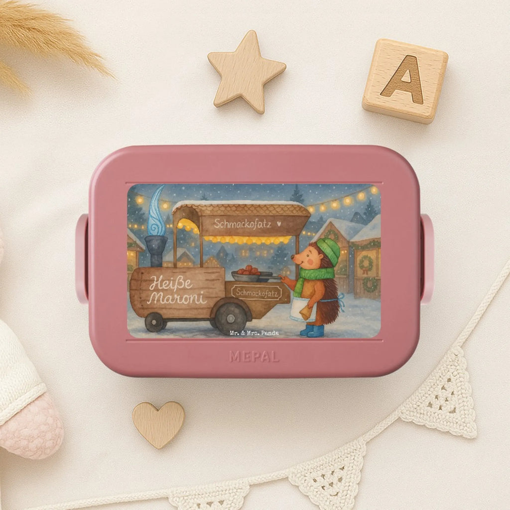 MEPAL Bentobox Igel Maronen Design Lunchbox, Brotdose, Bentobox, Winter, Weihnachten, Weihnachtsdeko, Nikolaus, Advent, Heiligabend, Wintermotiv, Kastanien, Duft, Maronen, Weihnachtsmarkt