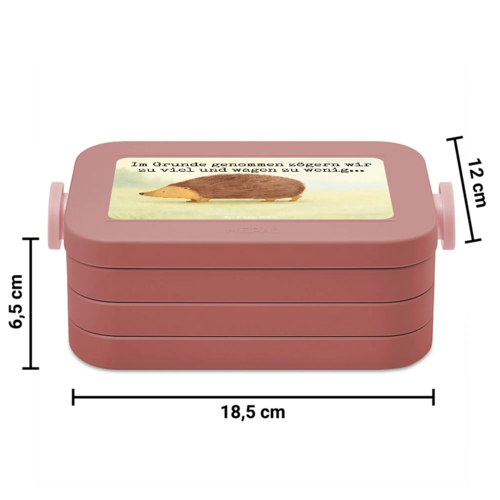 MEPAL Bentobox Igel Herzen Design Brotdose, Lunchbox, Bentobox, Tiermotive, Gute Laune, lustige Sprüche, Tiere, Leben, Herz, Kuss, Herzen, Vertrauen, Igel, Liebe