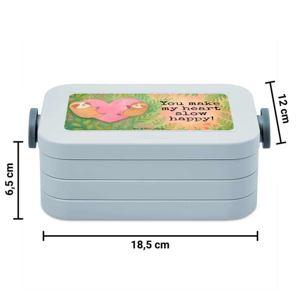 MEPAL Bentobox Faultiere Herz Design Brotdose, Lunchbox, Bentobox, Liebe, Partner, Freund, Freundin, Ehemann, Ehefrau, Heiraten, Verlobung, Heiratsantrag, Liebesgeschenk, Jahrestag, Hocheitstag, Valentinstag, für Ehemann, Geschenk für Partner, Mitbringsel, Geschenk für Frauen, Geschenk für Freundin, Liebesbeweis, Hochzeitstag, für Männer