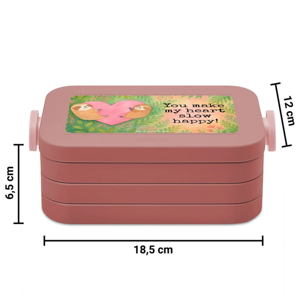 MEPAL Bentobox Faultiere Herz Design Brotdose, Lunchbox, Bentobox, Liebe, Partner, Freund, Freundin, Ehemann, Ehefrau, Heiraten, Verlobung, Heiratsantrag, Liebesgeschenk, Jahrestag, Hocheitstag, Valentinstag, für Ehemann, Geschenk für Partner, Mitbringsel, Geschenk für Frauen, Geschenk für Freundin, Liebesbeweis, Hochzeitstag, für Männer
