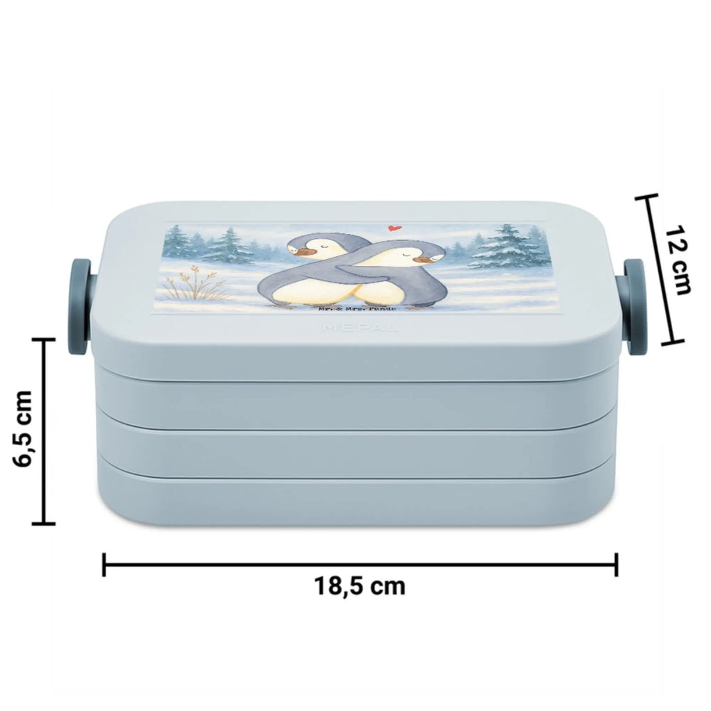 MEPAL Bentobox Pinguine Kuscheln Design Bentobox, Brotdose, Lunchbox, Liebe, Partner, Freund, Freundin, Ehemann, Ehefrau, Heiraten, Verlobung, Heiratsantrag, Liebesgeschenk, Jahrestag, Hocheitstag, Geschenk für Partner, für Ehemann, Valentinstag, Geschenk für Frauen, Geschenk für Freundin, für Männer, Liebesbeweis, Mitbringsel, Hochzeitstag