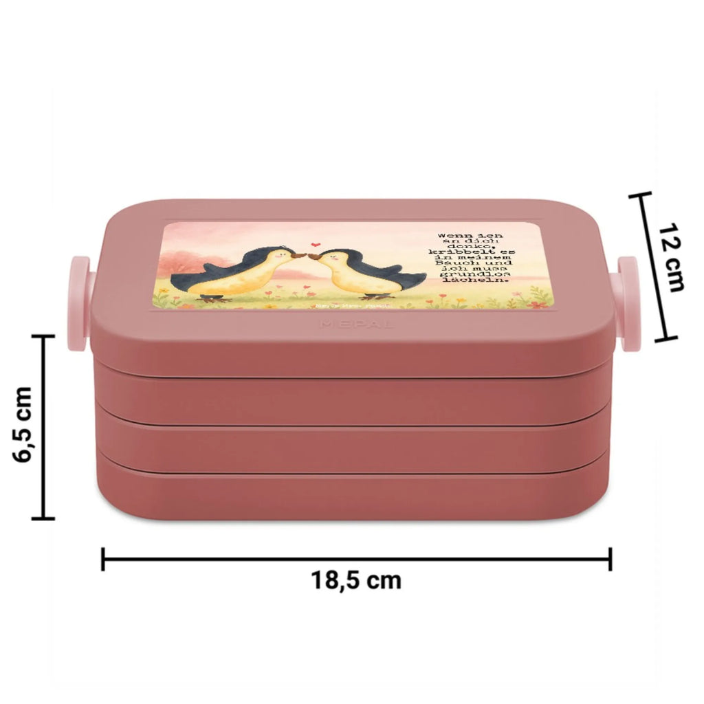 MEPAL Bentobox Pinguine Kuss Design Lunchbox, Bentobox, Brotdose, Liebe, Partner, Freund, Freundin, Ehemann, Ehefrau, Heiraten, Verlobung, Heiratsantrag, Liebesgeschenk, Jahrestag, Hocheitstag, Mitbringsel, Geschenk für Frauen, Geschenk für Partner, Geschenk für Freundin, Valentinstag, für Männer, Liebesbeweis, Hochzeitstag, für Ehemann